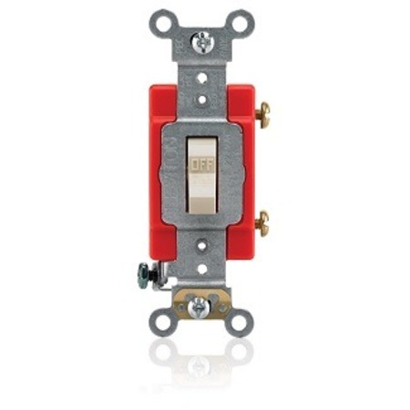 LEVITON Wall Swtch, 3-Way, 120/277V, 20A, Ivry, Toggl A1223-2I